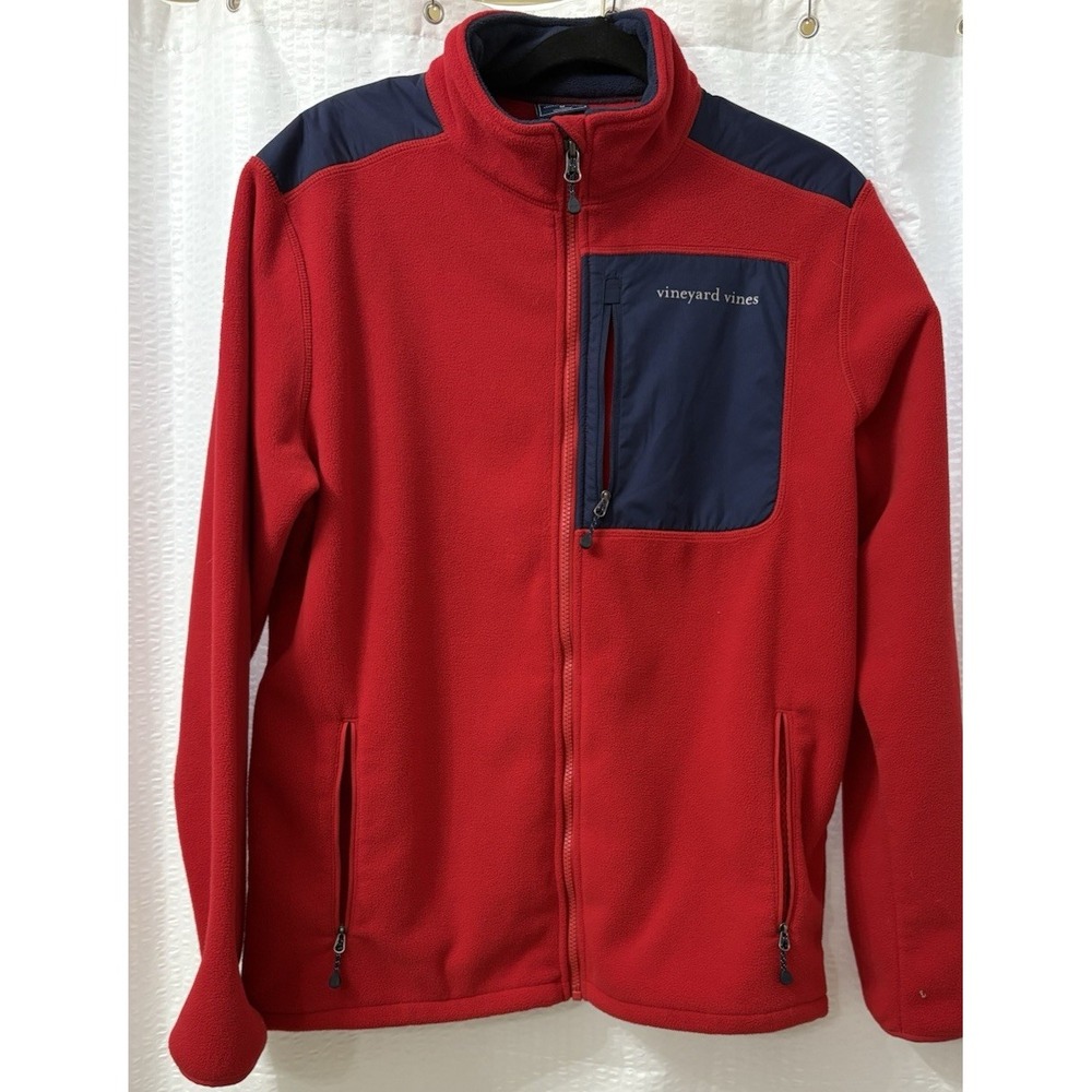 Vineyard Vines Fleece Lined Mens Zippered Jacket Size M‎